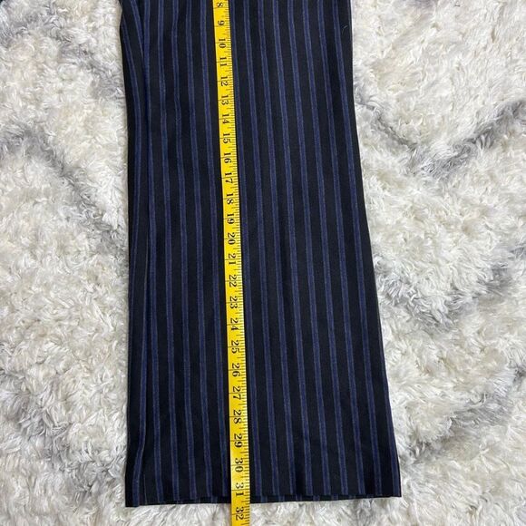 New York & Company Black and Blue Striped flare Pants - Picture 12 of 12